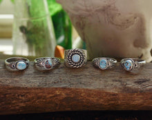 Load image into Gallery viewer, Golden Hills Turquoise Rings in Handcrafted Sterling Silver, 1 Available Ring Option Remaining