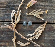 Load image into Gallery viewer, Southwest Rainbow Earrings, Handcrafted and Stamped Sterling Silver Post Earrings