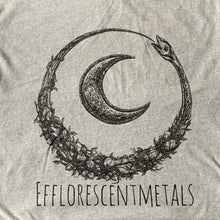 Load image into Gallery viewer, Efflorescentmetals Screen Printed Logo T-Shirt, Available in Heather Grey and Vineyard
