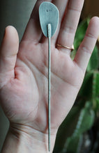 Load image into Gallery viewer, Large Campitos Turquoise Hair Gem Pin in Handcrafted Sterling Silver, 6" Solid Sterling Hair Stick