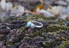 Load image into Gallery viewer, Golden Hills Turquoise Rings in Handcrafted Sterling Silver, 1 Available Ring Option Remaining