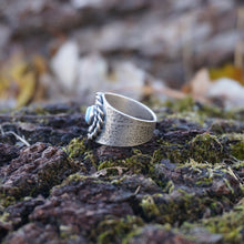 Load image into Gallery viewer, Golden Hills Turquoise Rings in Handcrafted Sterling Silver, 1 Available Ring Option Remaining