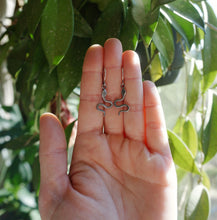 Load image into Gallery viewer, Slithering Snake Earrings in Handcrafted Sterling Silver, Two Options -Drops or Posts