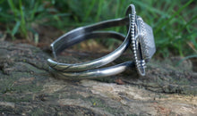 Load image into Gallery viewer, Reserved For E. Beachcomber Cuff in Handcrafted Sterling Silver with Large Double Terminated Tibetan Quartz, Medium to Large Fitting