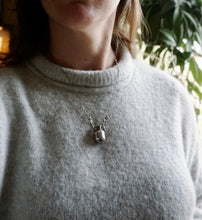 Load image into Gallery viewer, Vessel Art Pendant in Handcrafted Sterling Silver with Detachable Chain for Display Use