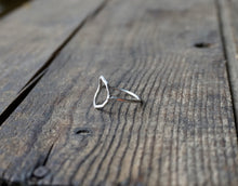 Load image into Gallery viewer, Hexegon Ring in Handcrafted Sterling Silver, Minimalist Stacker Style, Made To Order in Your Size