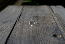Load image into Gallery viewer, Hexegon Ring in Handcrafted Sterling Silver, Minimalist Stacker Style, Made To Order in Your Size