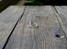 Load image into Gallery viewer, Hexegon Ring in Handcrafted Sterling Silver, Minimalist Stacker Style, Made To Order in Your Size