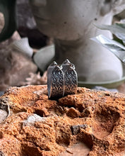 Load image into Gallery viewer, Made to Order Victorian Trellis Hoop Earrings in Handcrafted Sterling Silver
