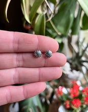 Load image into Gallery viewer, Heart Burst Post Earrings in Handcrafted Sterling Silver