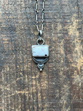 Load image into Gallery viewer, Custom Listing for S. White Buffalo Sun Ray Drop Pendant, Handcrafted Sterling Silver Necklace