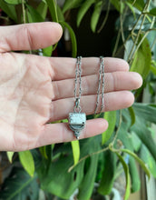 Load image into Gallery viewer, Custom Listing for S. White Buffalo Sun Ray Drop Pendant, Handcrafted Sterling Silver Necklace