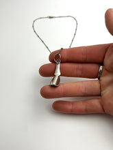 Load image into Gallery viewer, Venus Flytrap Plant Pendant in Handcrafted Sterling Silver, with 16” Sterling Chain