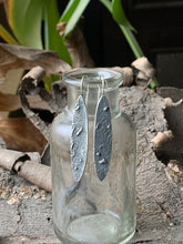 Load image into Gallery viewer, Hoya Leaf Drop Earrings in Handcrafted Fused Sterling Silver