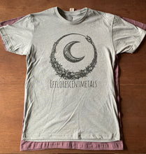 Load image into Gallery viewer, Efflorescentmetals Screen Printed Logo T-Shirt, Available in Heather Grey and Vineyard