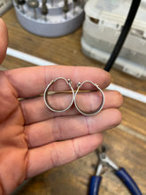 Load image into Gallery viewer, Made to Order Victorian Trellis Hoop Earrings in Handcrafted Sterling Silver