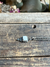 Load image into Gallery viewer, Custom Listing for S. White Buffalo Sun Ray Drop Pendant, Handcrafted Sterling Silver Necklace