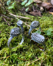 Load image into Gallery viewer, Herkimer Diamond Quartz Ring in Handcrafted Sterling Silver, 4 Ring Size Variations Available, Sizes 6.5, 7.5, 9, 11.5