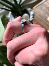 Load image into Gallery viewer, Moon Face Rainbow Moonstone Ring, Size 7 3/4