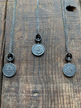 Load image into Gallery viewer, Celestial Spinner Charm Necklace, Handcrafted Sterling, 16.5-17.5 Long Chain- Made to Order