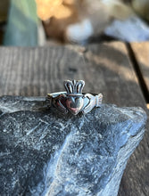 Load image into Gallery viewer, Claddagh Ring in Handcrafted Sterling Silver, Made to Order and Size