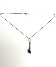 Load image into Gallery viewer, Venus Flytrap Plant Pendant in Handcrafted Sterling Silver, with 16” Sterling Chain