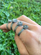 Load image into Gallery viewer, Herkimer Diamond Quartz Ring in Handcrafted Sterling Silver, 4 Ring Size Variations Available, Sizes 6.5, 7.5, 9, 11.5