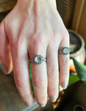 Load image into Gallery viewer, Herkimer Diamond Quartz Cocktail Rings, Available in Ring Sizes 6 and 8 1/2
