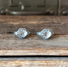 Load image into Gallery viewer, Herkimer Diamond Quartz Cocktail Rings, Available in Ring Sizes 6 and 8 1/2
