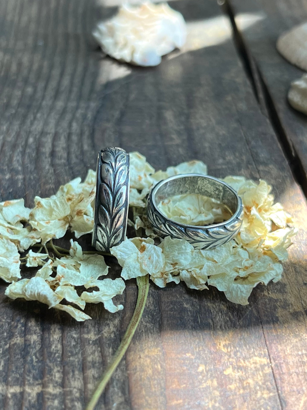 Leaf Olive Ring For Women - S925 Sterling Silver, Adjustable Wrap Open Ring