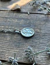 Load image into Gallery viewer, Lucky 13 Moon Charm, Handcrafted Sterling Silver, Charm Only
