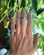 Load image into Gallery viewer, Olive Leaf Ring Band, Thick Sterling Silver Stack Ring, Sizes Available 6 1/2
