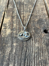 Load image into Gallery viewer, Hare and the Moon Sterling Silver Charm Necklace, 16” Chain
