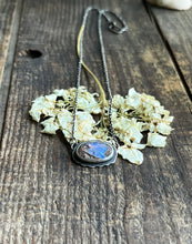 Load image into Gallery viewer, Under the Sea Magic, Australian Crystal Pipe Opal Necklace, 15 3/4 Long Chain
