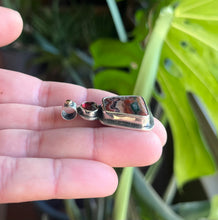 Load image into Gallery viewer, Red Plains Pendant, Garnet and Idaho Painters Palette Jasper-agate
