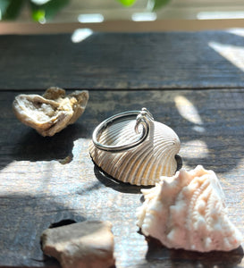 Ocean Wave Ring in Handmade Sterling Silver