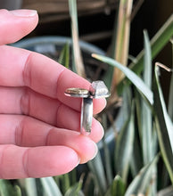 Load image into Gallery viewer, Juxtapose Ring, Herkimer Quartz and Brass Ammonite Shell in Handcrafted Sterling Silver, Size 8
