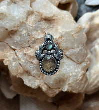 Load image into Gallery viewer, Autumn Leaf Faire One Ring, Labradorite and Imperial Topaz, Size 8
