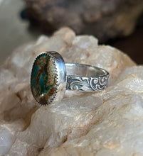 Load image into Gallery viewer, Reserved for C. Stone Mt. Turquoise Ring in Sterling Size 9
