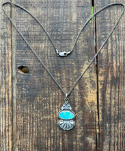 Load image into Gallery viewer, Stone Mountain Turquoise Della Pendant, With or Without Chain
