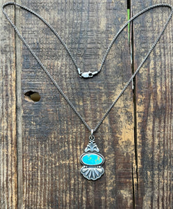 Stone Mountain Turquoise Della Pendant, With or Without Chain