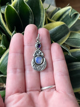 Load image into Gallery viewer, Violet Fairest One Pendant, Handcrafted Sterling Silver

