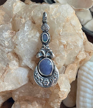 Load image into Gallery viewer, Tanzanite and Australian Opal Doublet Faire One Pendant

