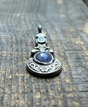 Load image into Gallery viewer, Tanzanite and Australian Opal Doublet Faire One Pendant
