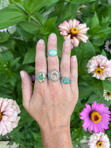 Reserved for C. Stone Mt. Turquoise Ring in Sterling Size 9