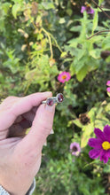 Load and play video in Gallery viewer, Rose Cut Garnet Ring in Handcrafted Sterling Silver, Size 6.5 and 7

